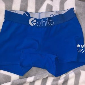 Ethika neon blue spandex/boxers/shorts.